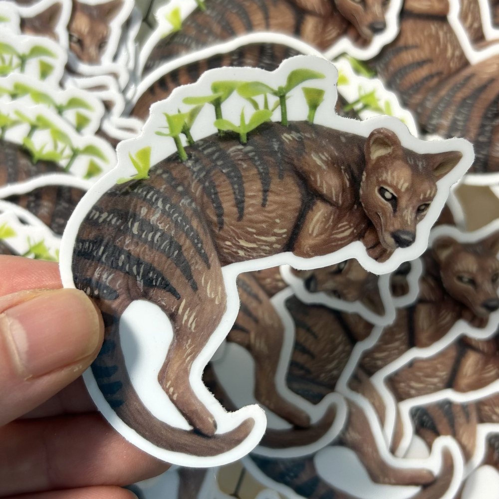 Thylacine Vinyl Sticker
