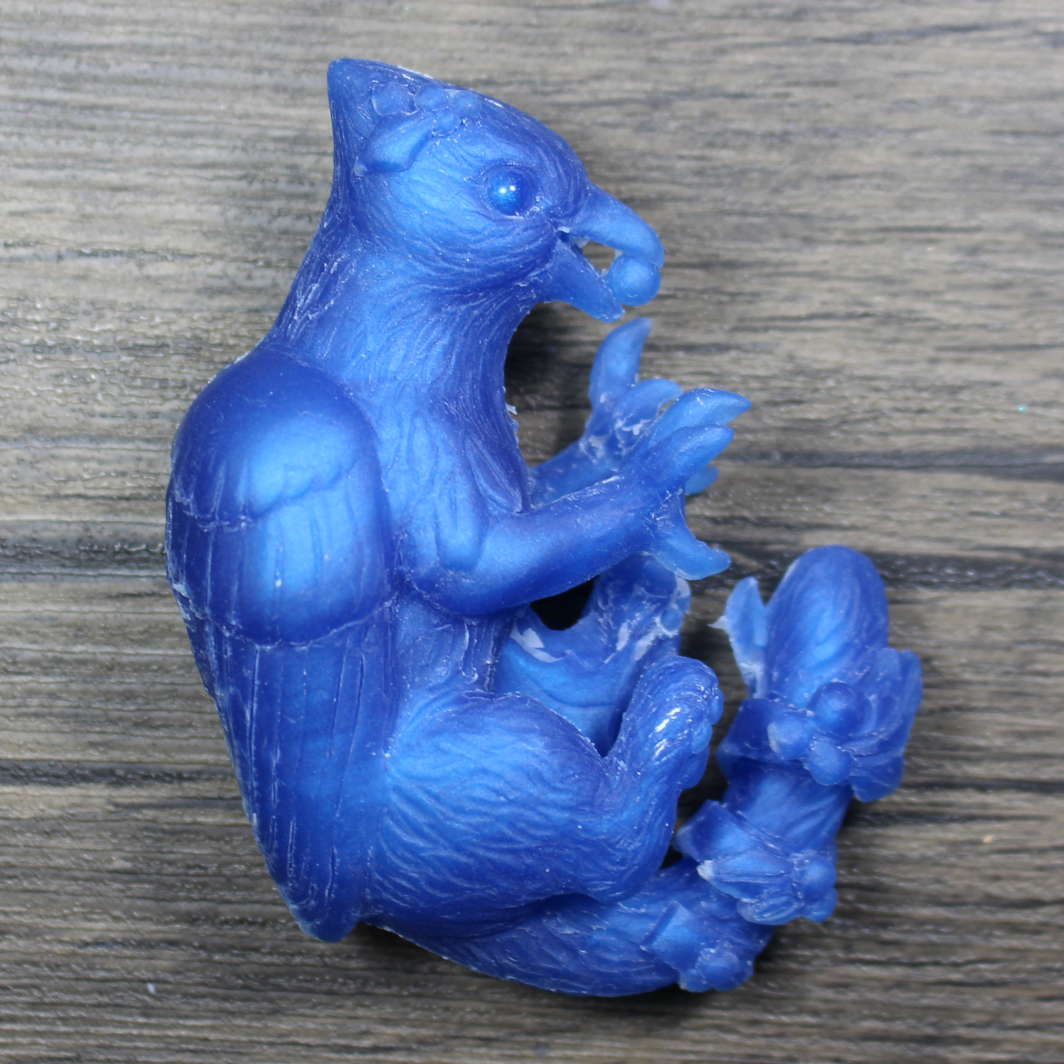 Raw Blue Jay Gryphon Ornament