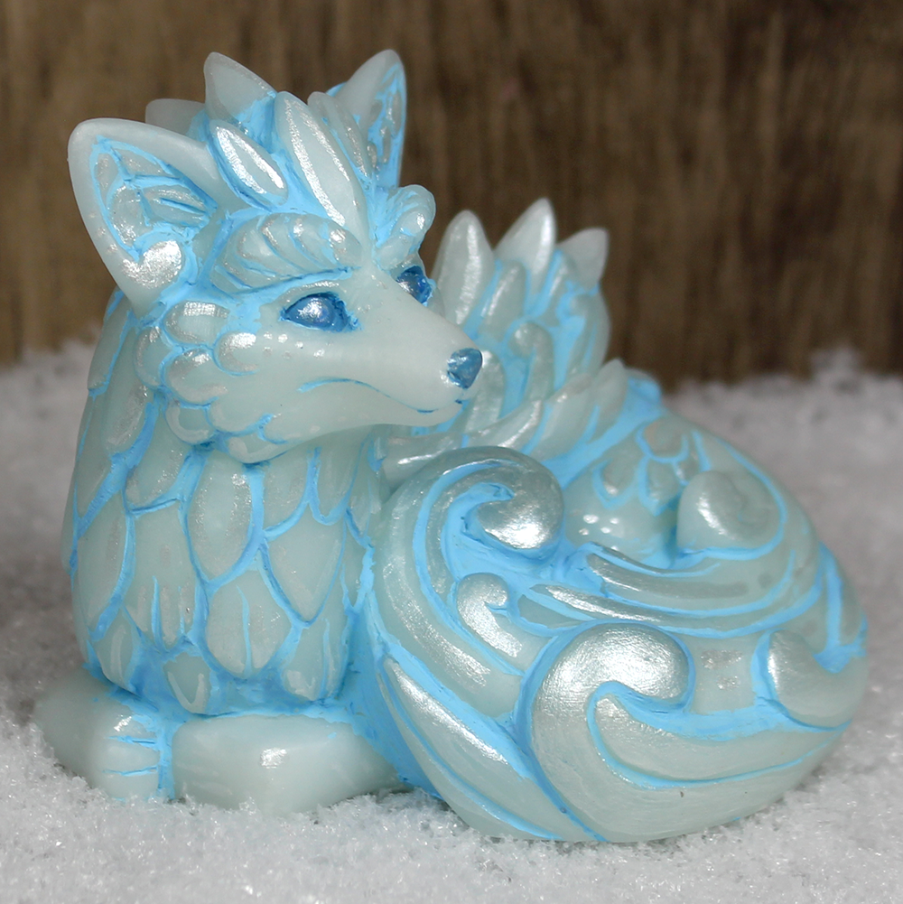 Frosty Fern Fox Mini Planter