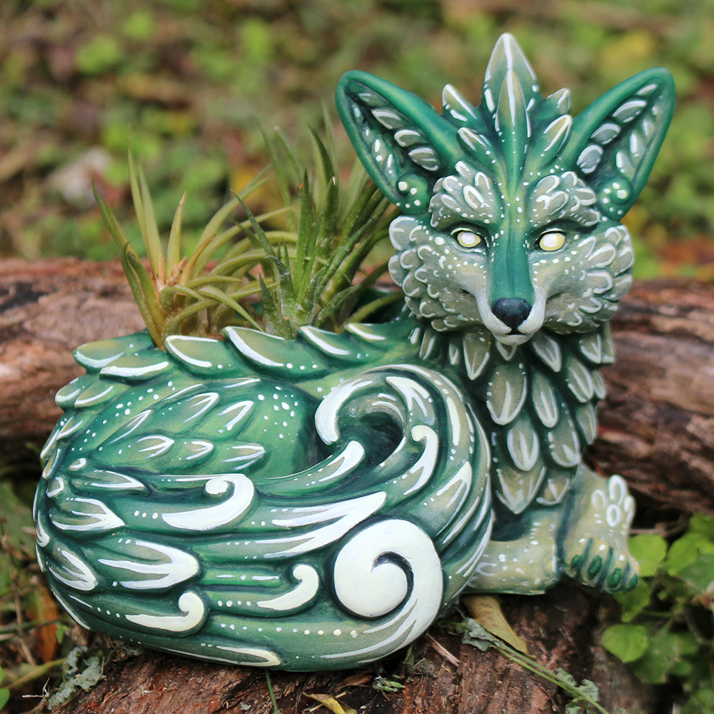fox succulent planter Fern Fox Planter Box