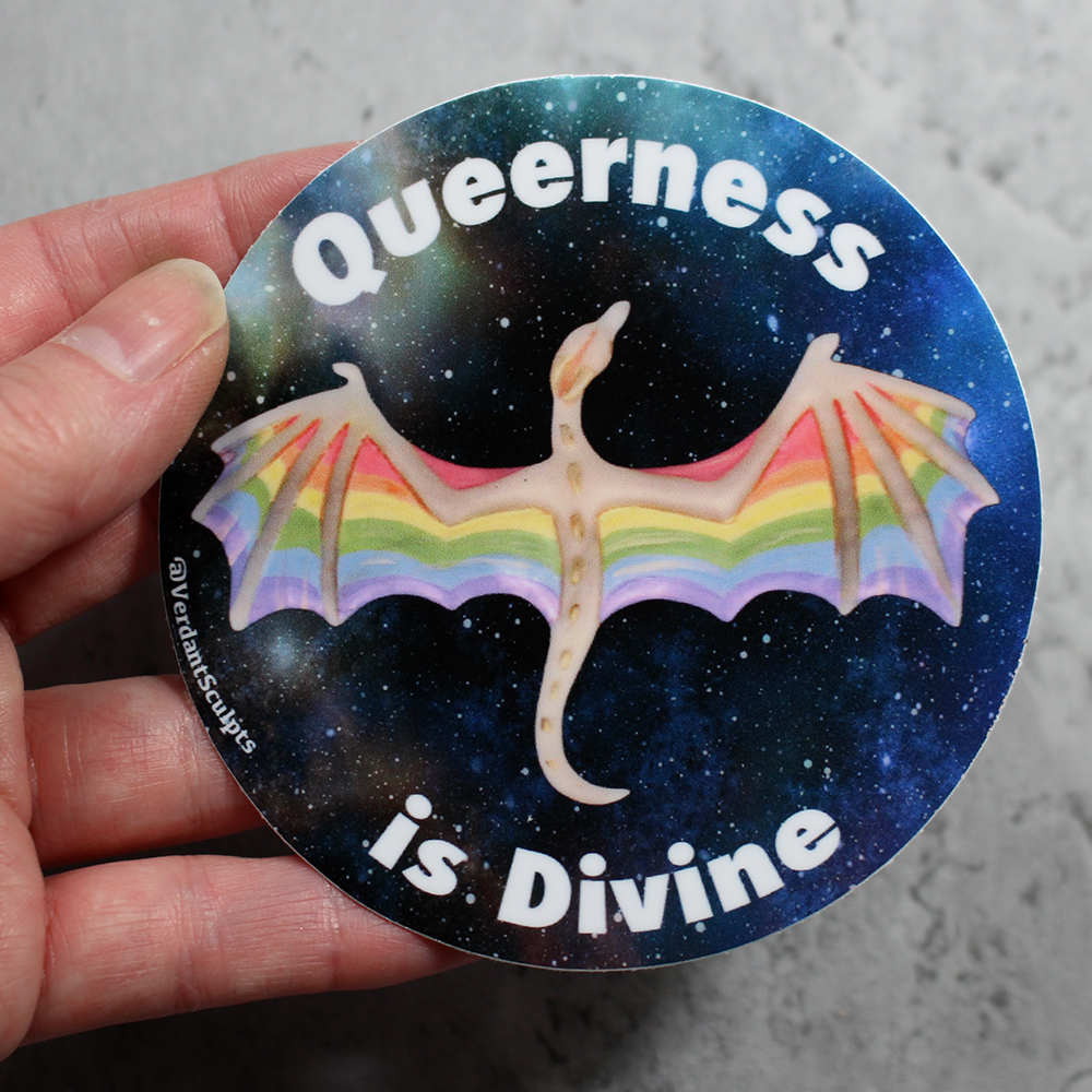 Divine Queerness Vinyl Sticker