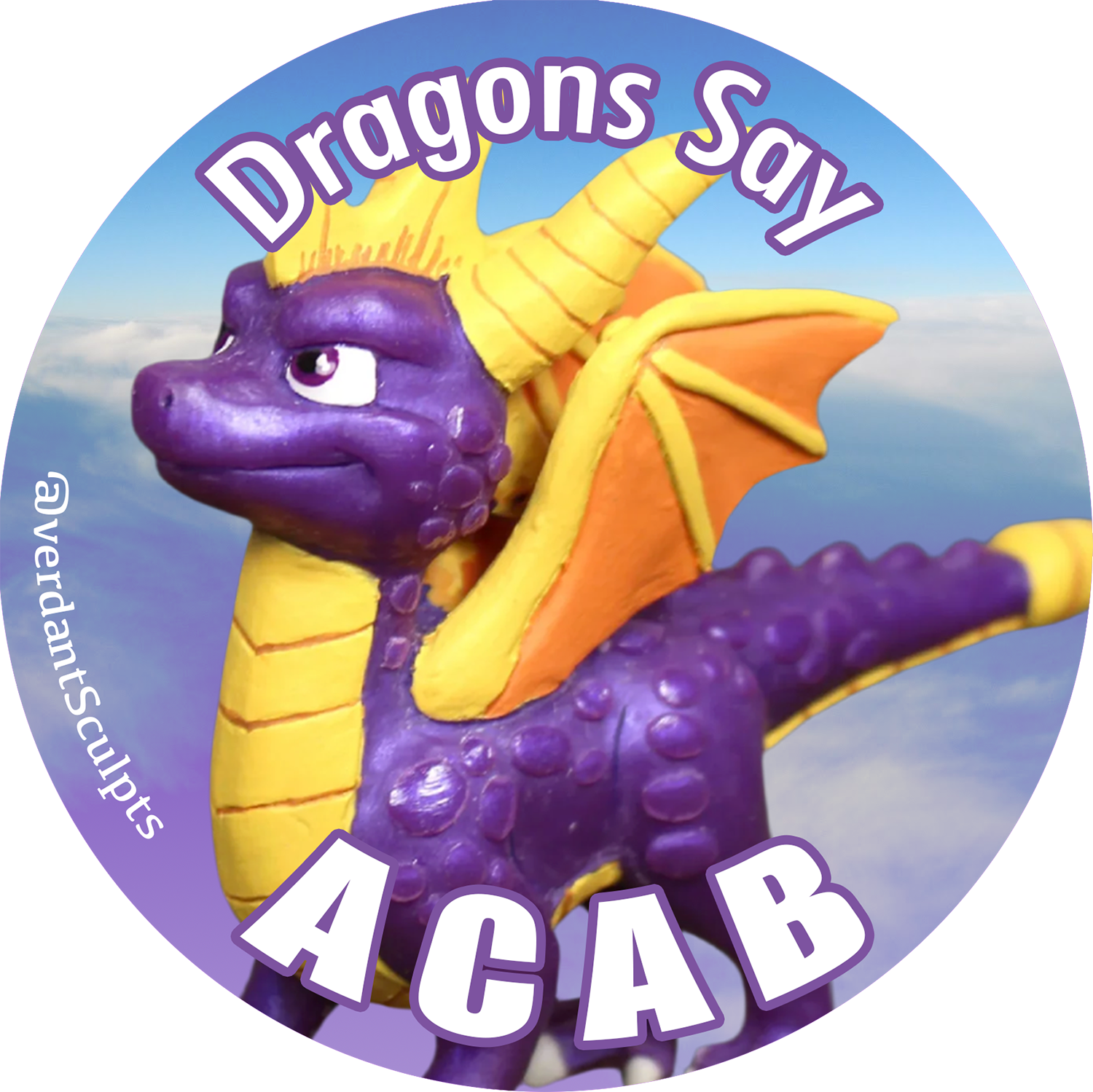 Dragons Say ACAB Vinyl Sticker