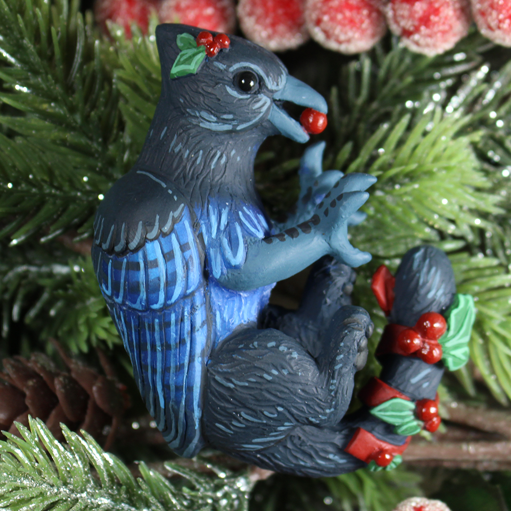 Blue Jay Gryphon Ornament