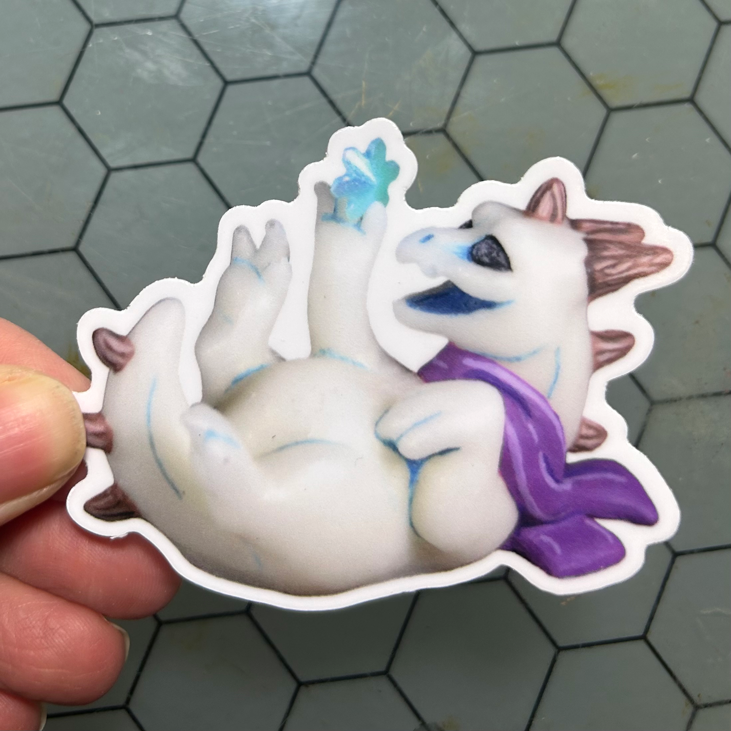 Snowy Kobold Vinyl Sticker