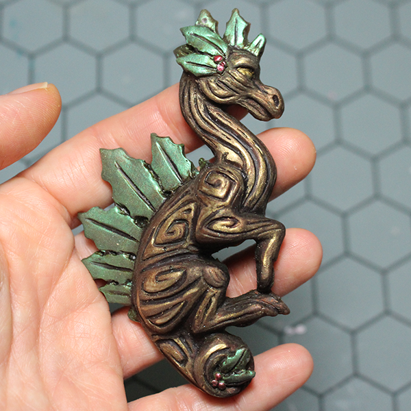 Holly Dragon - 2020 Holiday Ornament