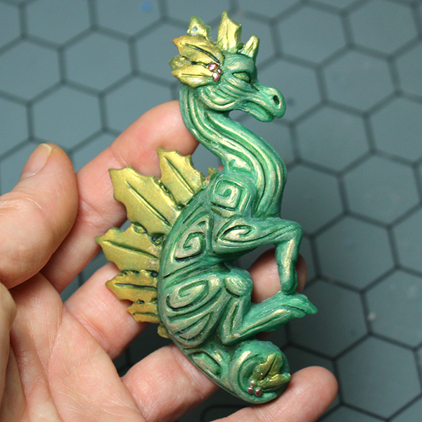 Holly Dragon - 2020 Holiday Ornament