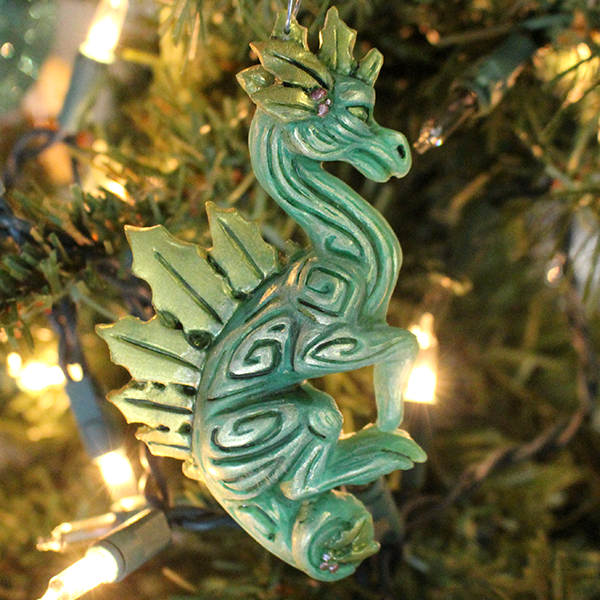 Holly Dragon - 2020 Holiday Ornament