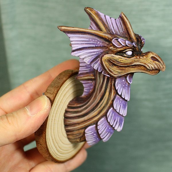 Lavender Maple Wing Bust